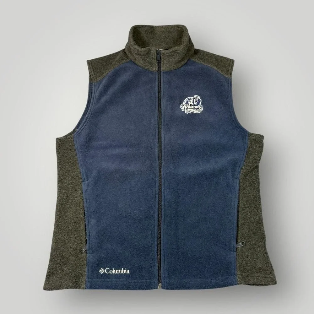 Old Dominion Monarchs‎ Fleece Jacket Vest Mens Medium Blue NCAA Columbia College